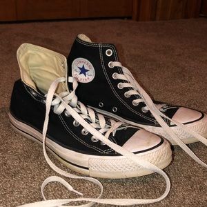 black high top converse